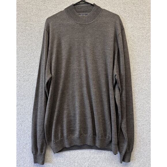 Brooks Brothers Sweater Mens XL Extra Fine Italian Merino Wool Crew Neck - Picture 1 of 4